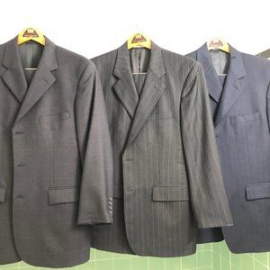 Three Culwell & Son two piece men's suits, Coat 40R/Trouser 34